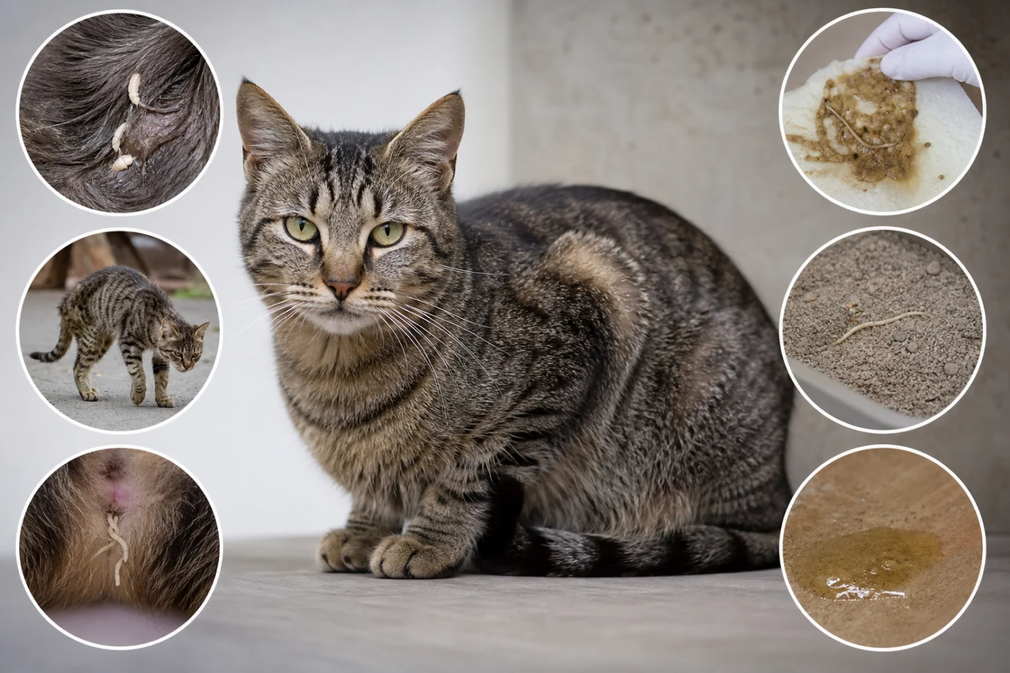 Sinais de vermes no seu gato | Guia Pet Sinais de vermes no seu gato